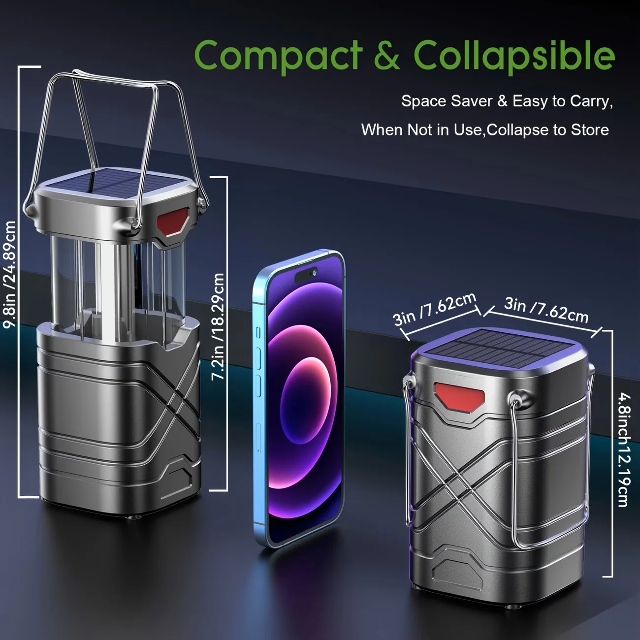Solar Camping Lantern 2/4-Pack - Image 4
