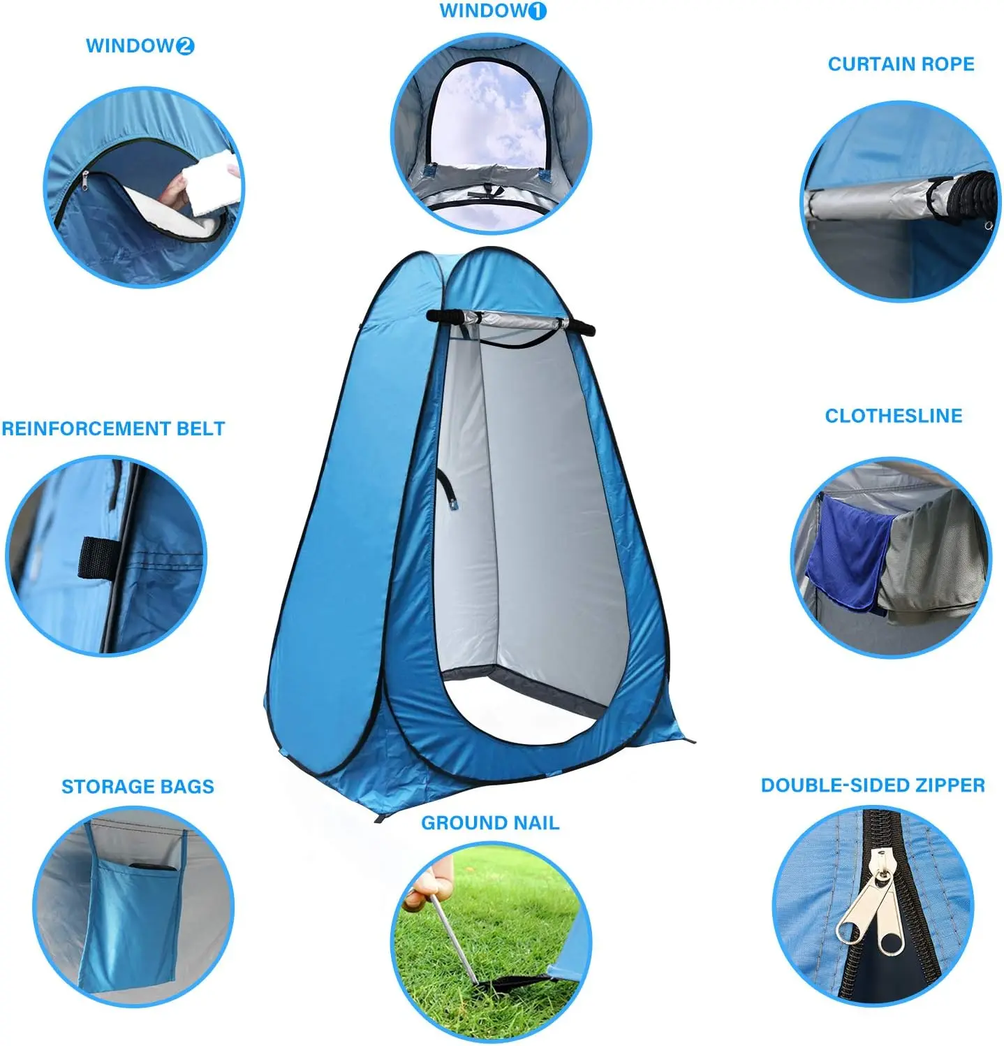 Pop Up Privacy Shower Tent - Image 2