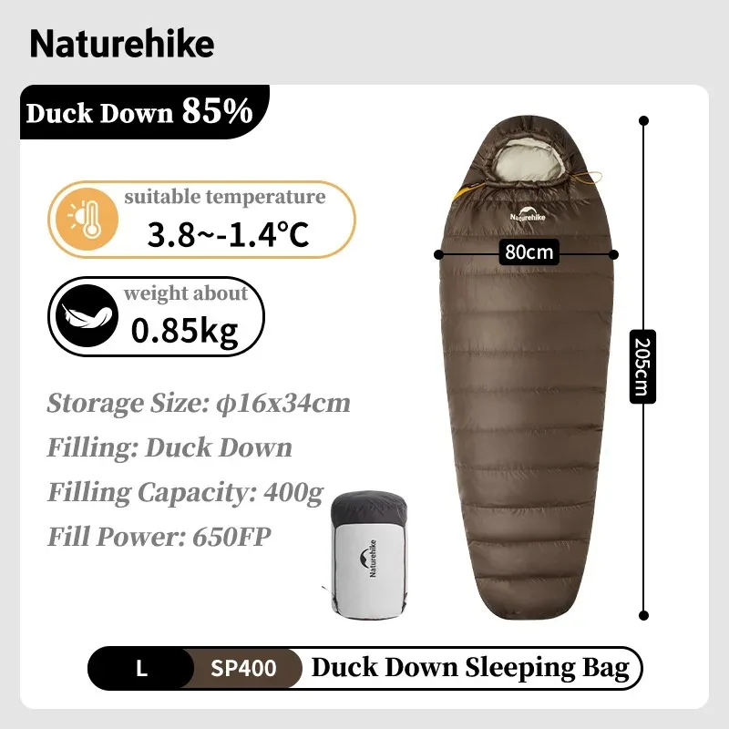 Duck Down Mummy Sleeping Bag - Image 4