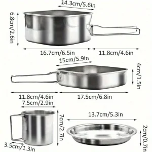 6Pcs Camping Cookware - Thumbnail Image 3