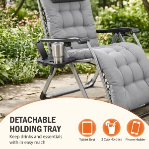 Reclining Camping Lounge Chair - Thumbnail Image 4