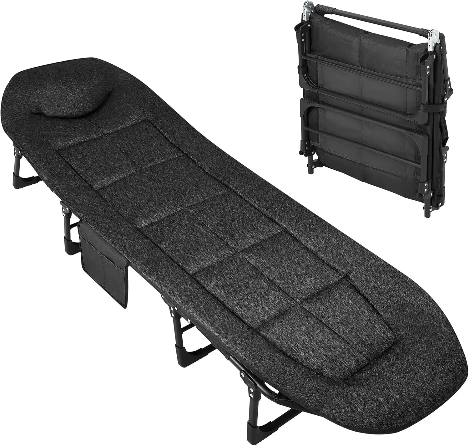 Camping Cot with Cushion - Image 1