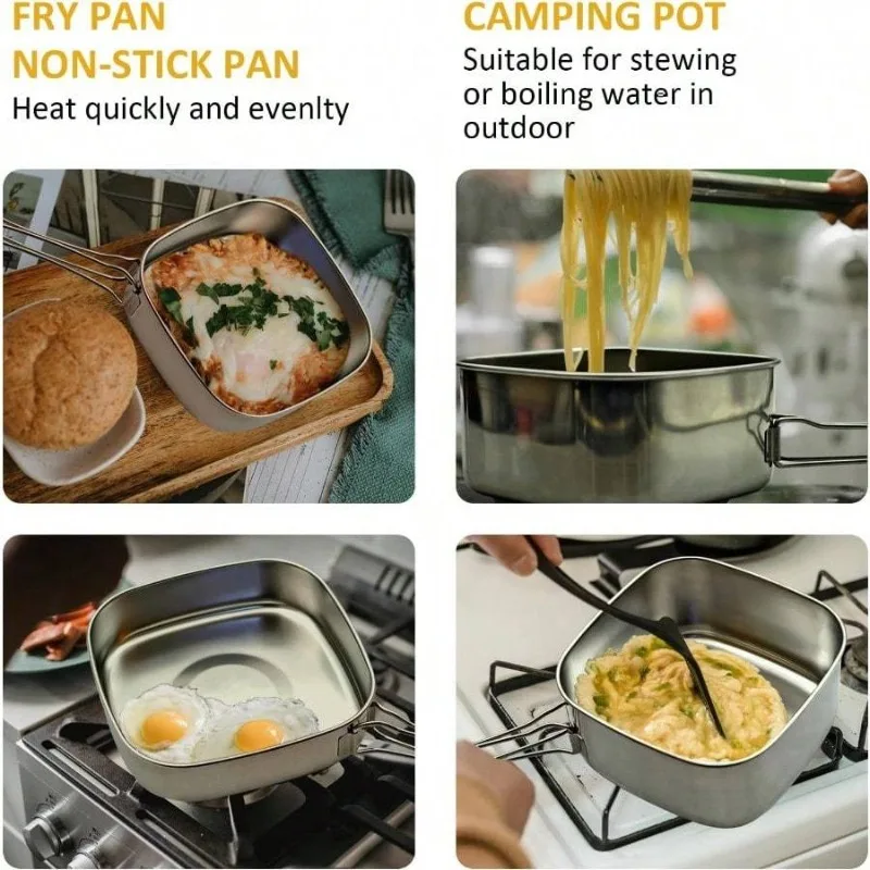 6Pcs Camping Cookware - Image 2