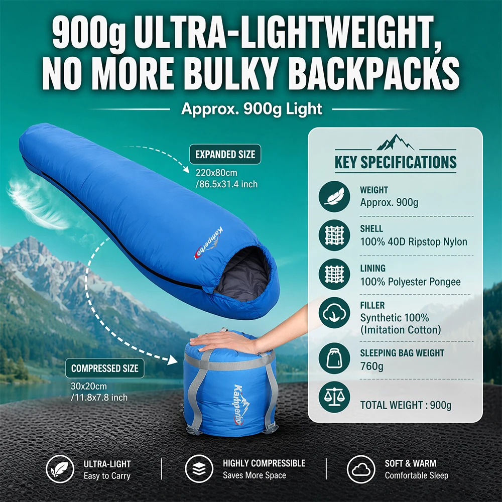 Ultralight Camping Sleeping Bag - Image 1