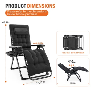 Reclining Camping Lounge Chair - Thumbnail Image 5