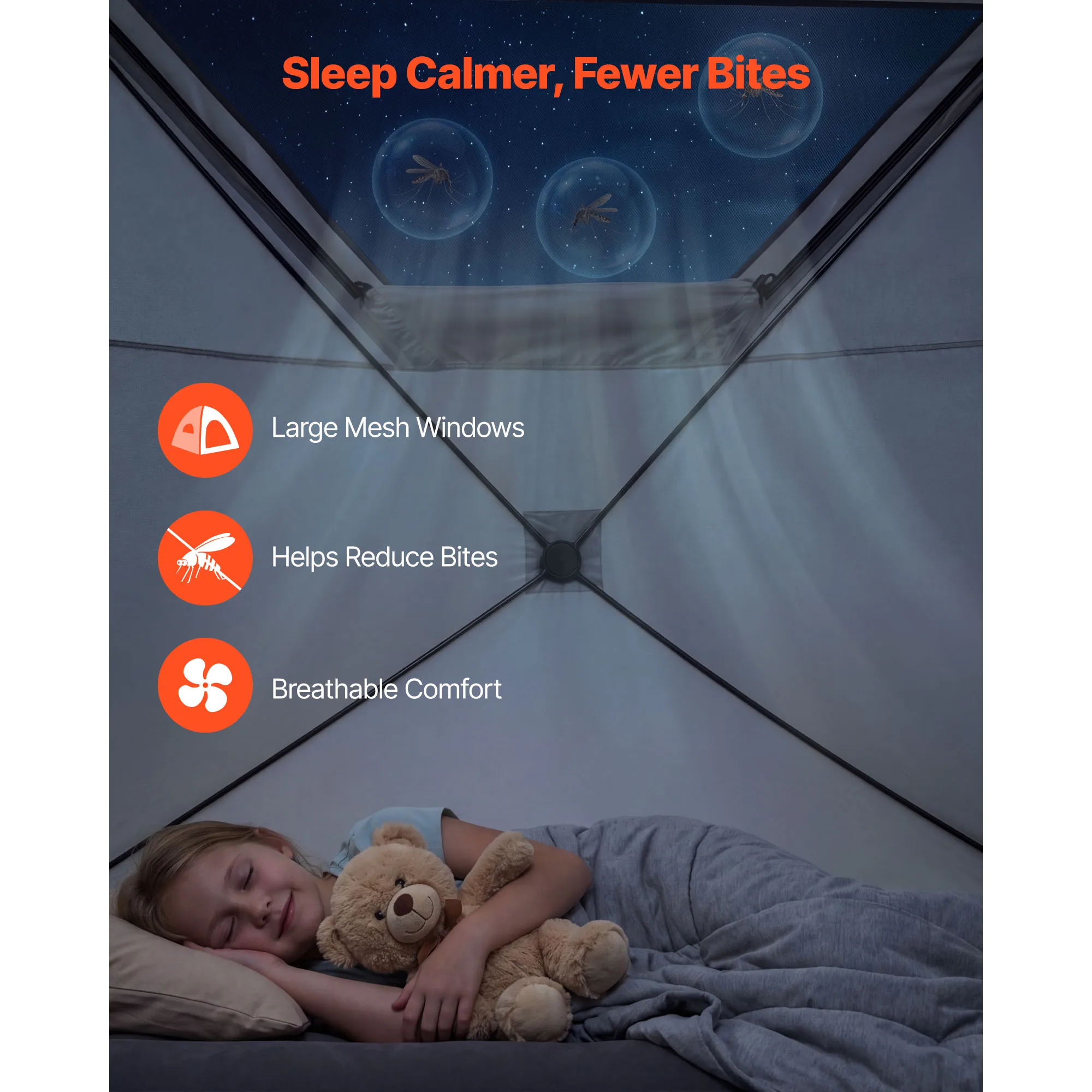 Camping Tent 4/6 Person Pop Up - Image 5