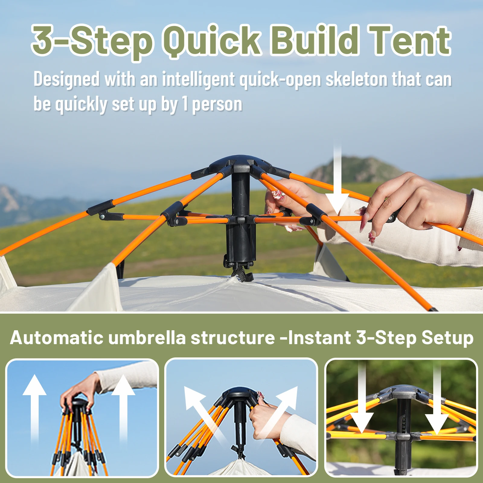 Pop Up Camping Tent - Image 2