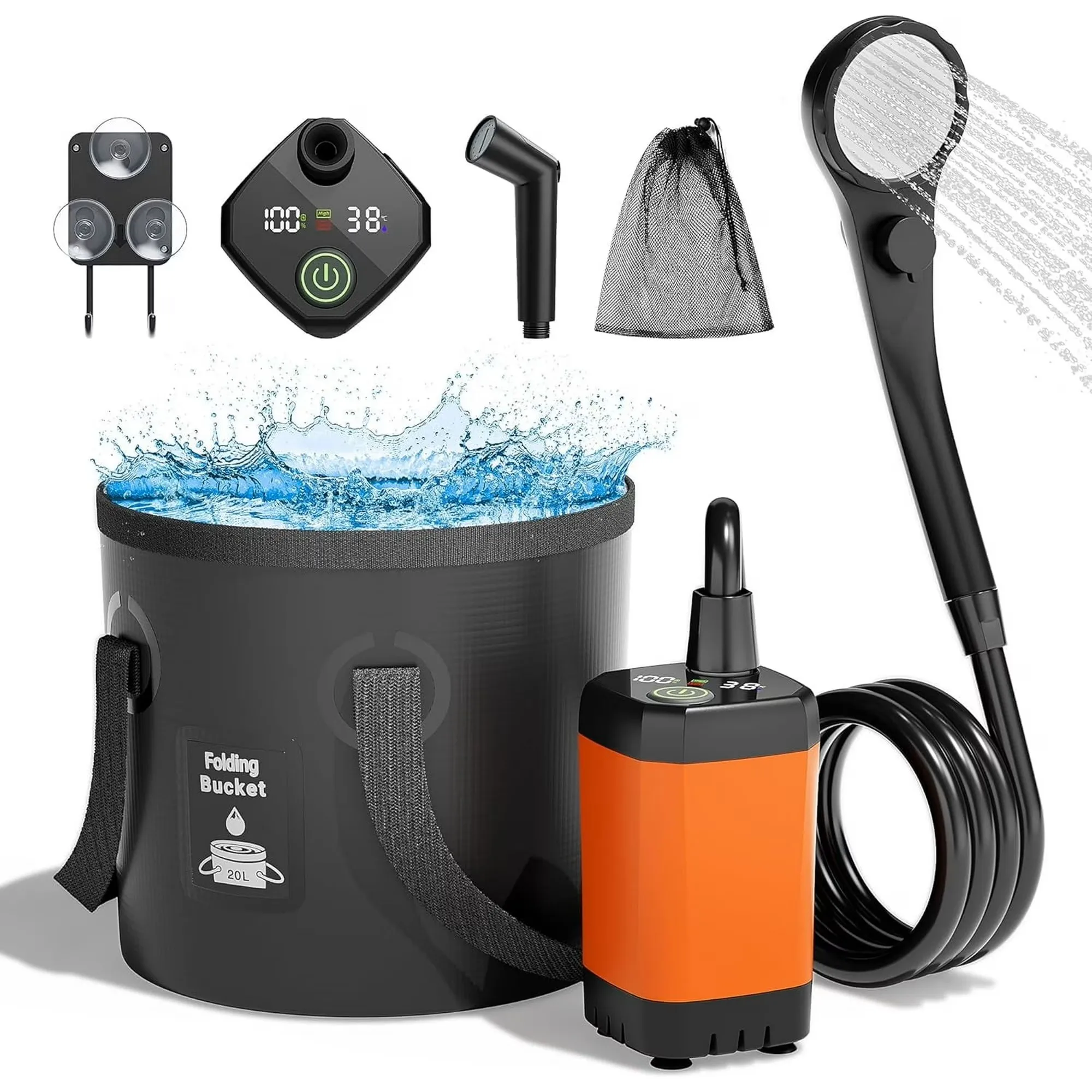 Rechargeable Portable Camping Shower - Image 1
