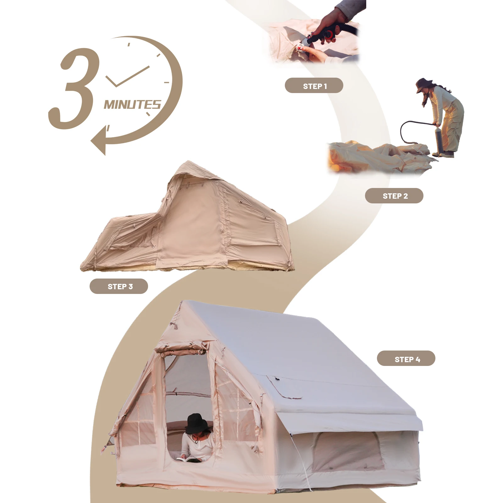 Inflatable Camping Tent - Image 2