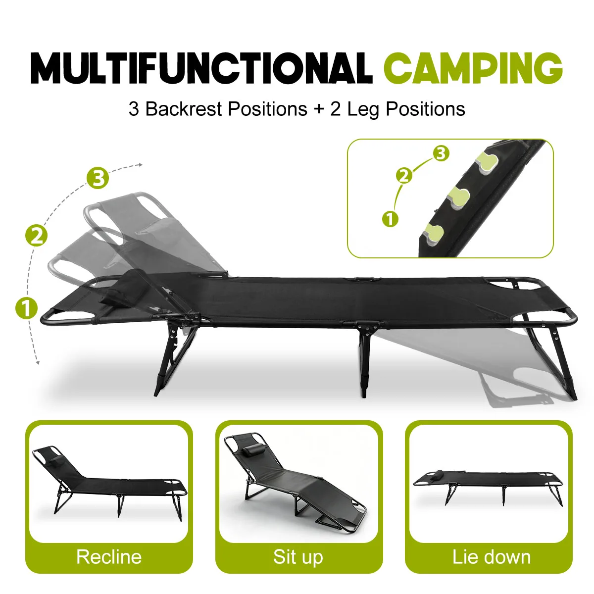 Adjustable Folding Lounge Chair - Image 4